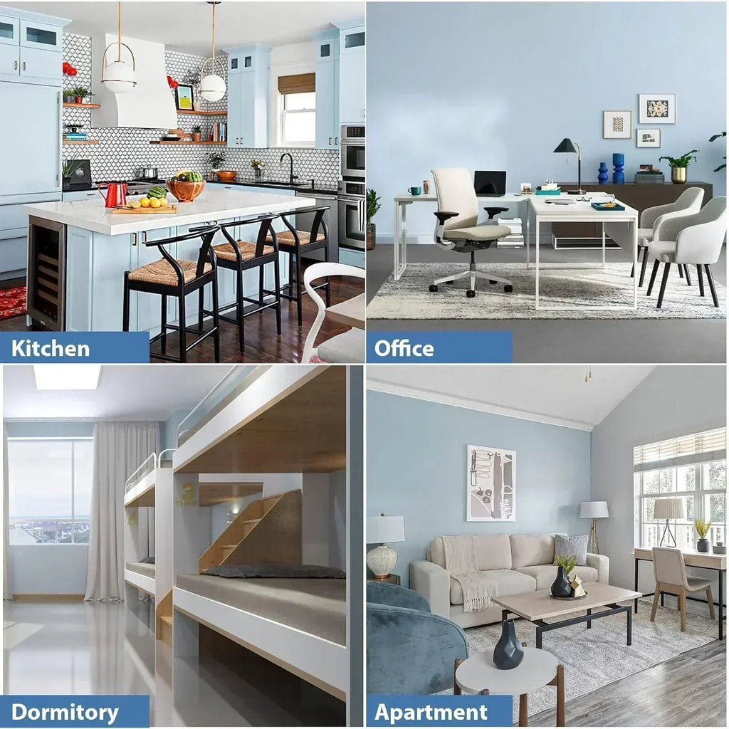 Antarctic Star Compact Mini Refrigerator Separate Freezer Small Fridge Double 2-Door