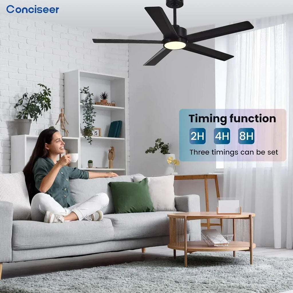 Modern ceiling fan 72 inch bedroom living room library cafe outdoor/industrial