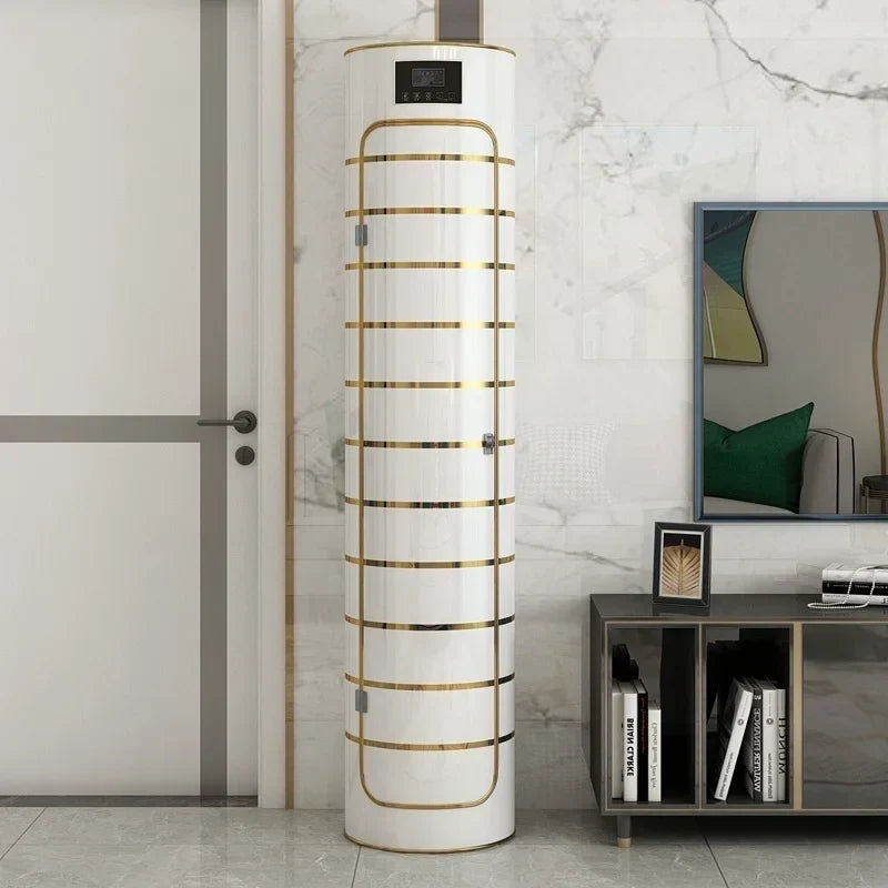 Large-capacity multi-layer rotating disinfection shoe cabinet with mirror deodorizer