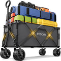 Large wheel foldable beach cart foldable beach cart with all-terrain wheels large load capacity