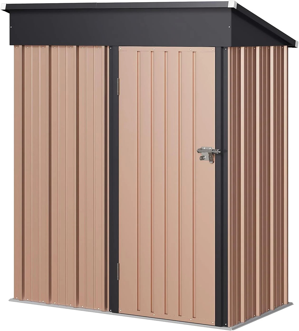 Aoxun 6.2x4 FT Shed Outdoor Storage Shed Metal Garden Shed Slooping Roof Tool Shed Bike Shed