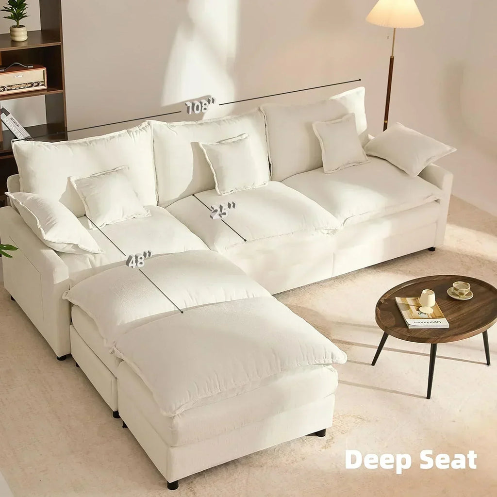 108 U-shaped sofa modular sofa Comfortable cloud sofa