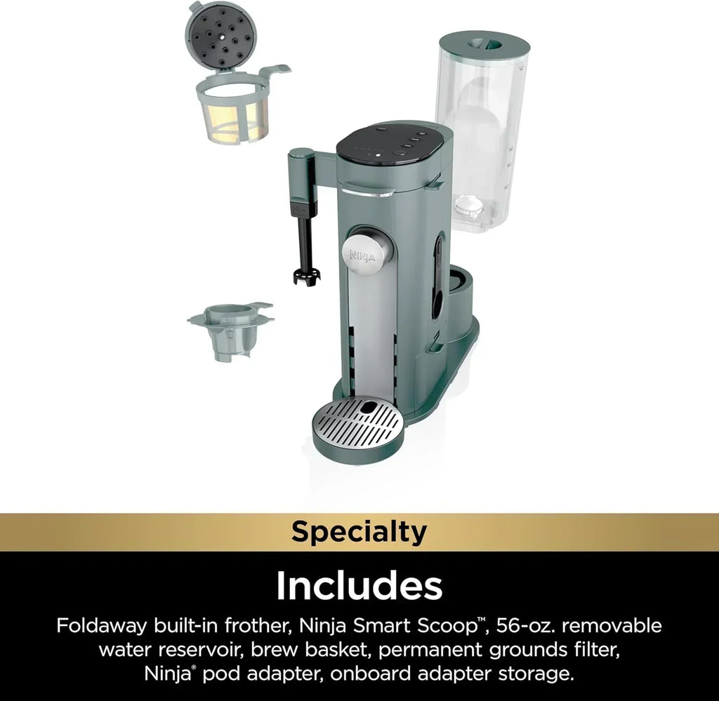 Ninja Coffee Maker Single Cup Brews with pods and grounds K-Cup compatible 4 brewing methods