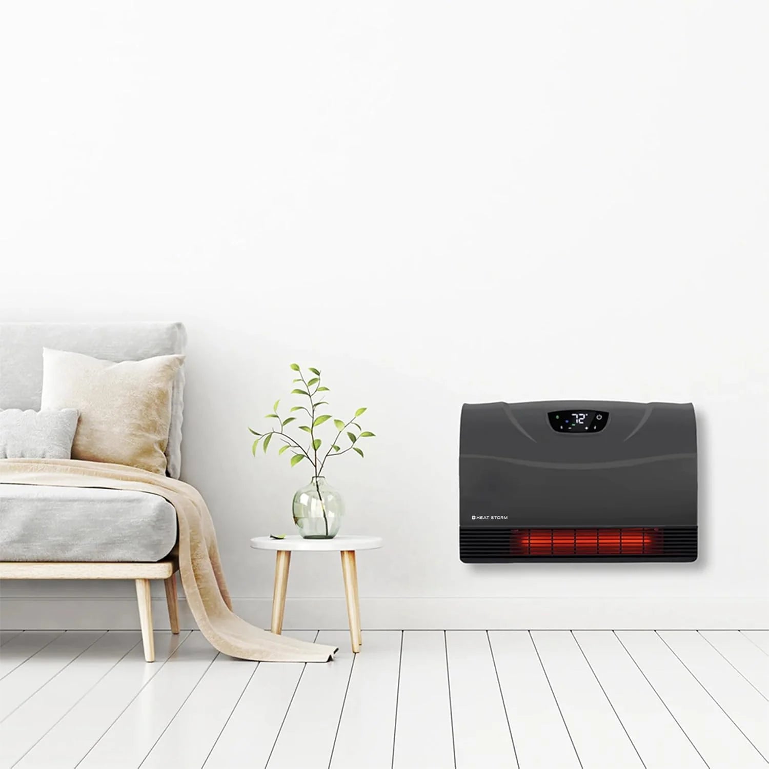 Heat Storm HS-1500-PHX-WIFI Infrared Heater, Wifi Wall Mounted