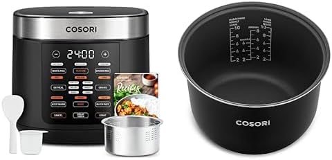 COSORI Rice Cooker 10 Cup 24h Keep Warm 18 Functions Fuzzy Logic Rice Maker