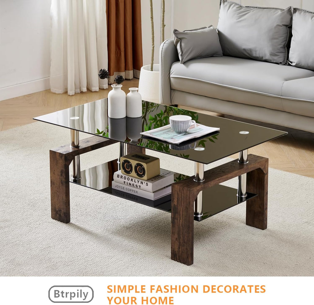 Living Room Rectangle Coffee Table Tea Table Suitable for Waiting Room Modern Side Coffee Table
