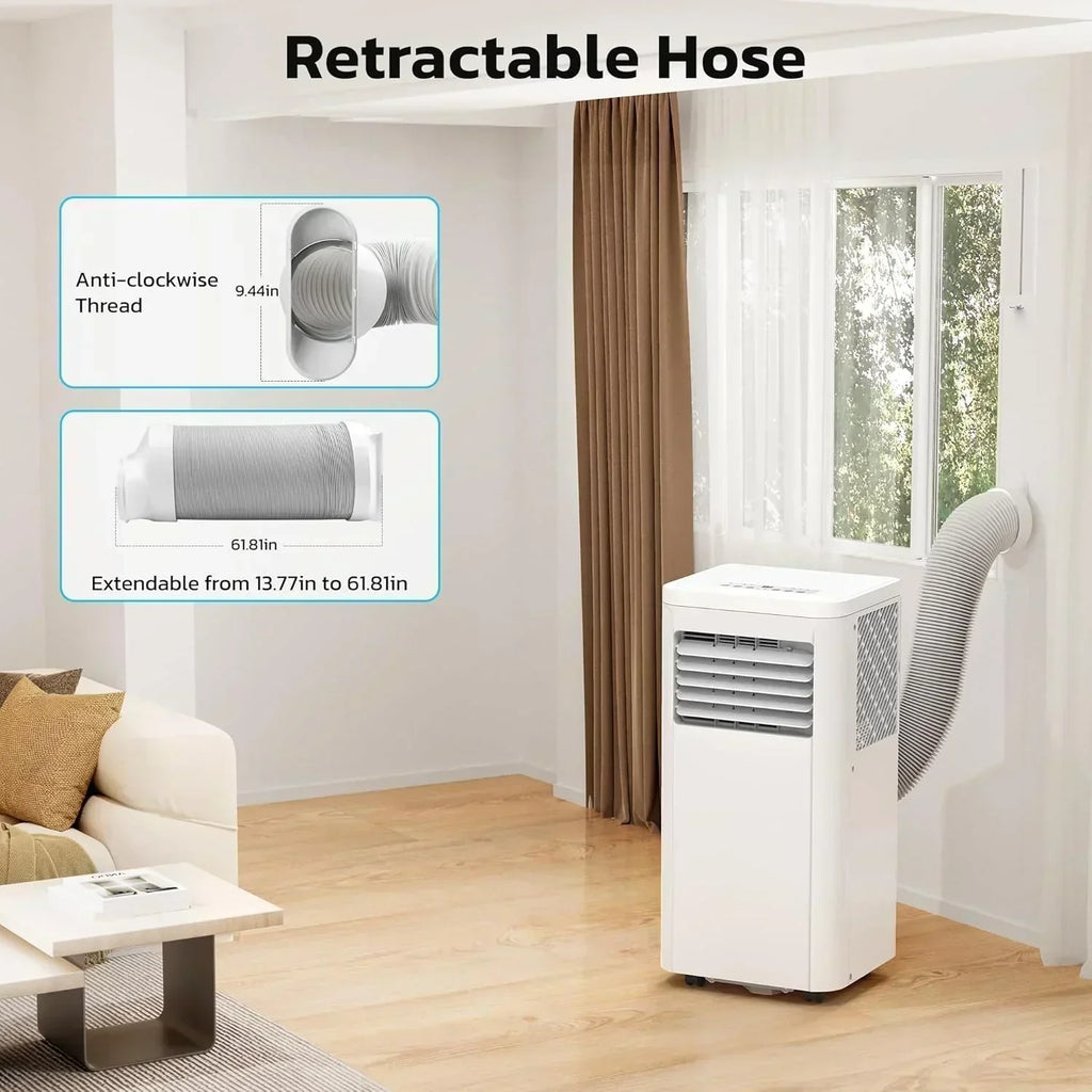 ZAFRO 8,000 BTU Portable Air Conditioners 4 Modes Portable AC Unit with Fast Cooling