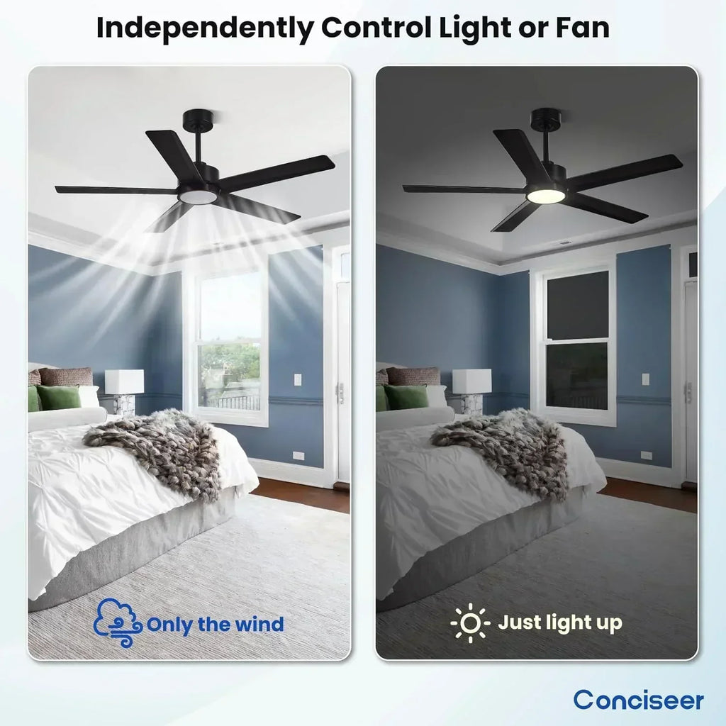 Modern ceiling fan 72 inch bedroom living room library cafe outdoor/industrial
