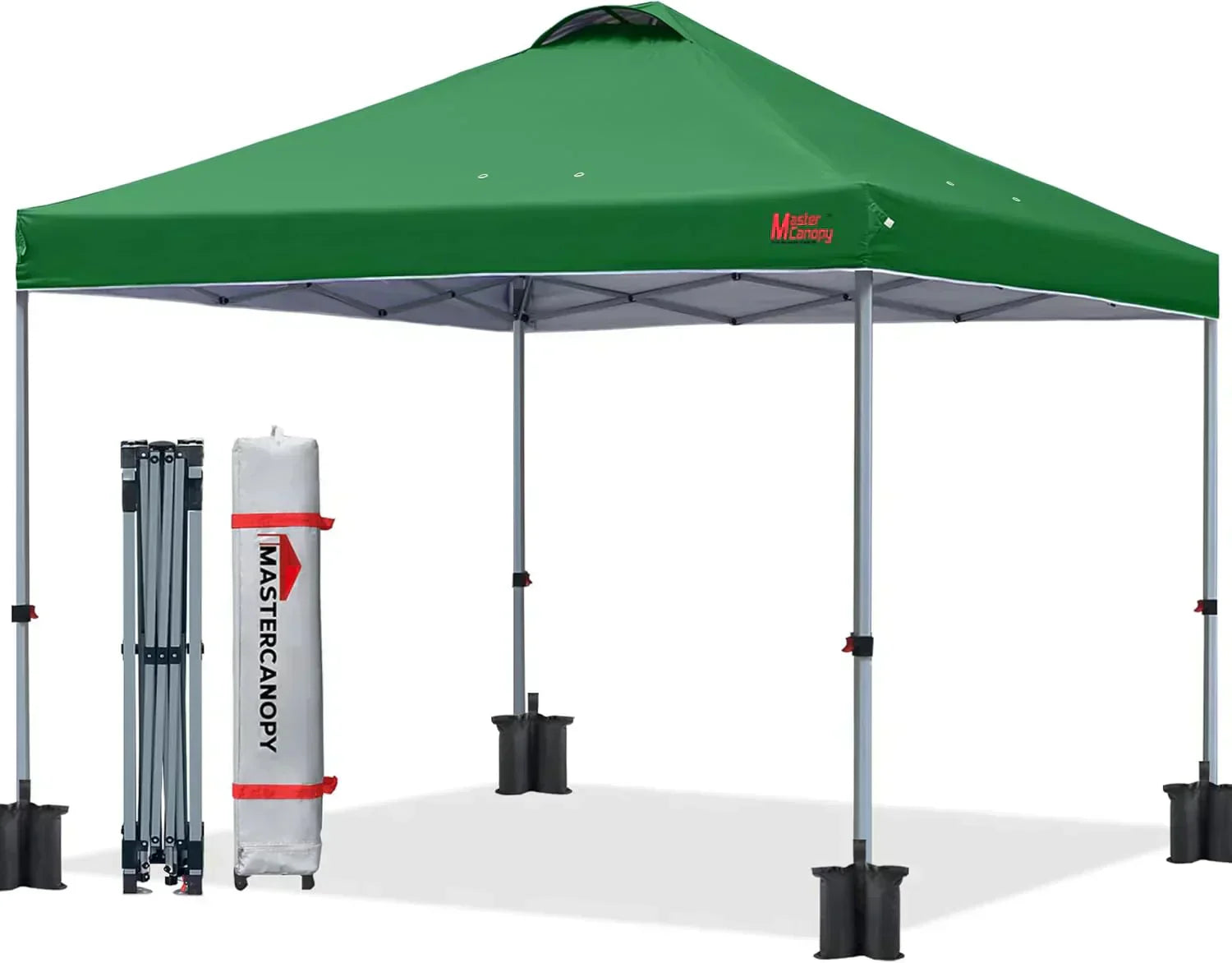 Durable Pop-up Canopy Tent with Roller Bag (10x10 Black)