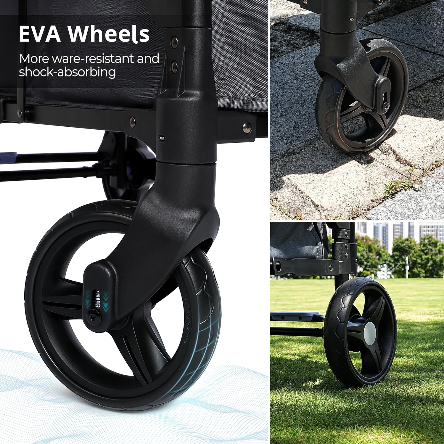 Stroller Wagon for Kids Wagon Stroller Toddlers 2 Seaters All-Terrain Baby Wagon Outdoor