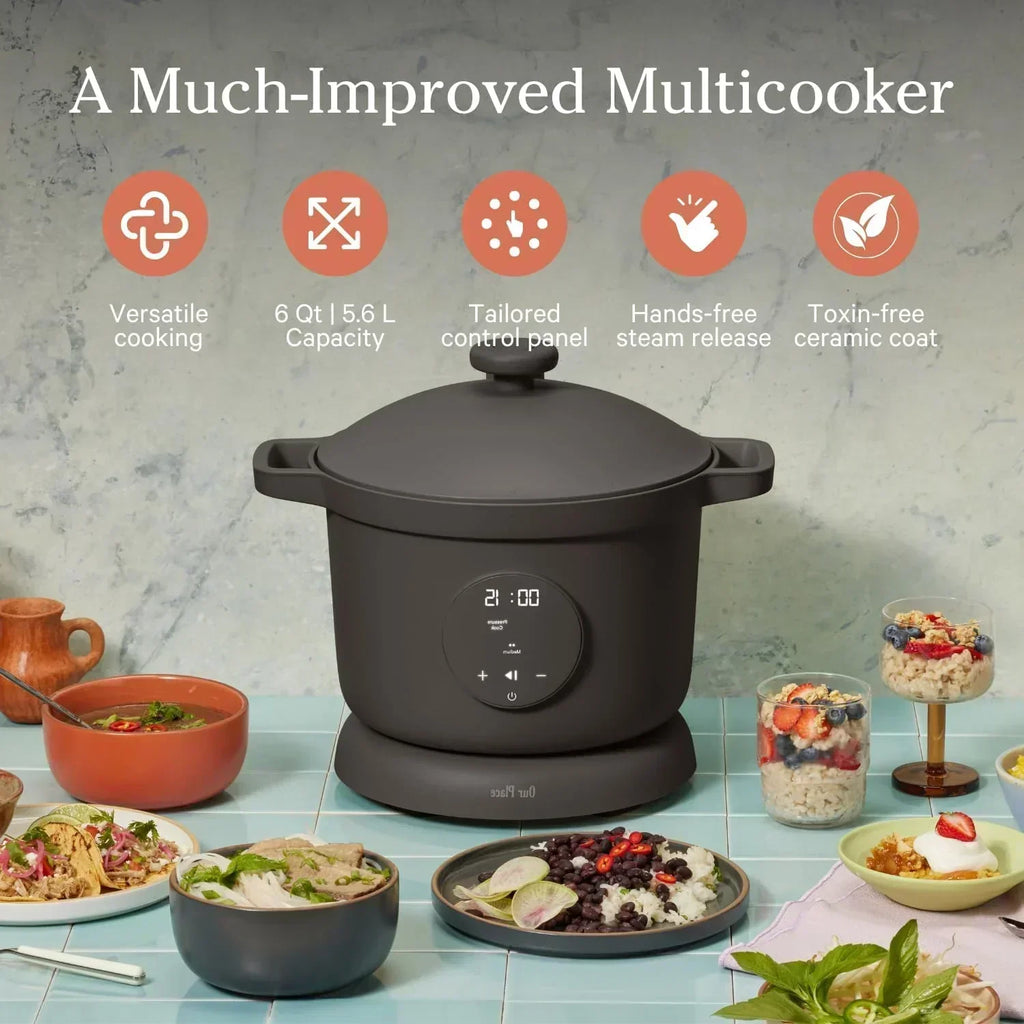 Our Place Dream Cooker 6-quart Multicooker 4 Versatile Modes Pressure Cook Slow Cook Sear