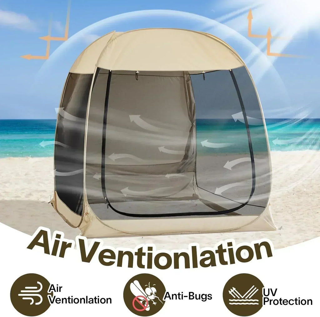 Screen gazebo sleeps 6-10-15 people Igloo-style canopy tent mosquito net on the sides Perfect