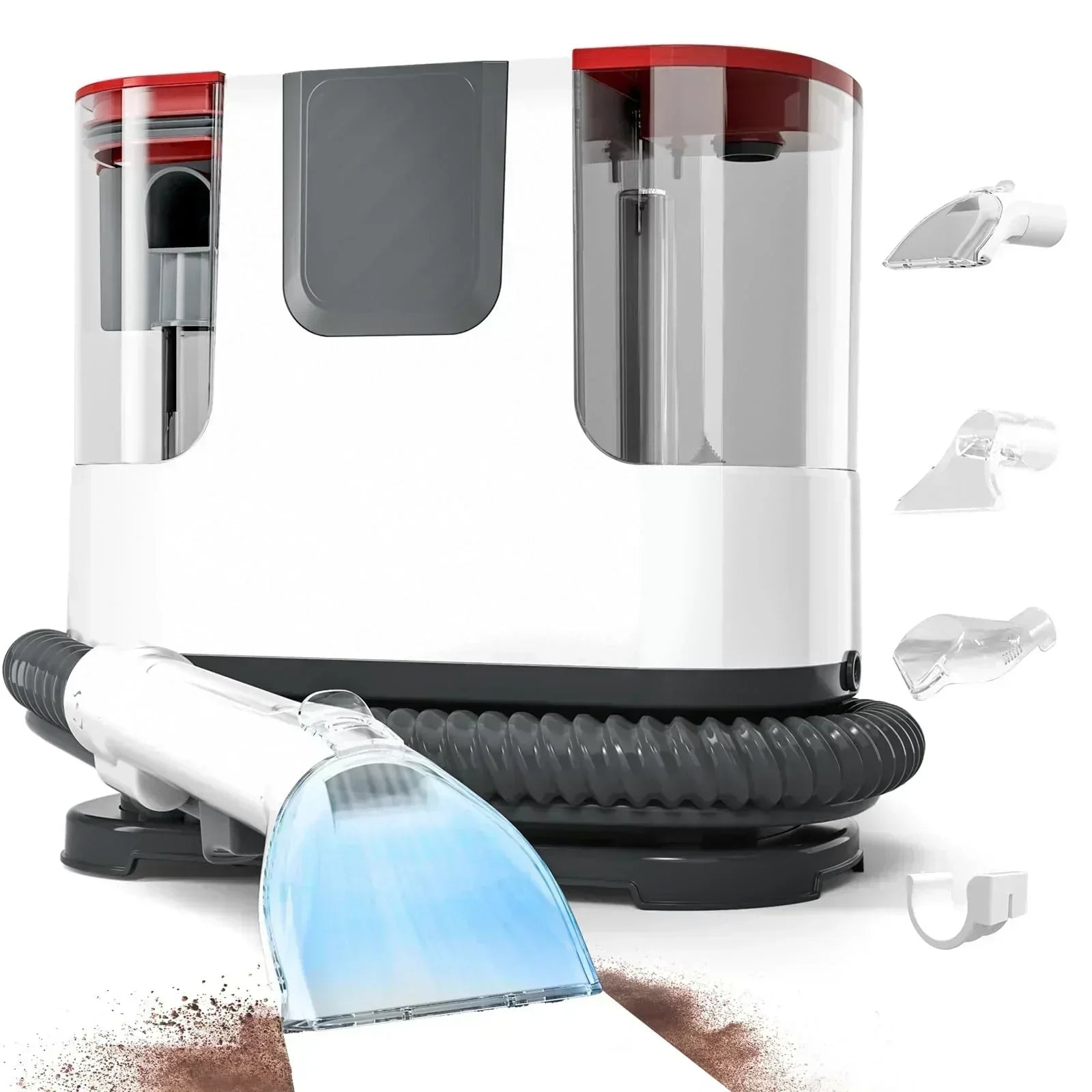 Upholstery Carpet Cleaner 12Kpa Portable Spot and Stain Cleaner Easy Move with Universal Wheels
