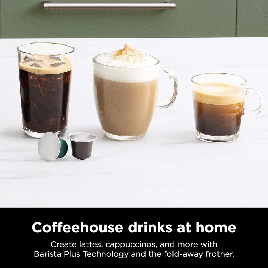 Ninja Espresso & Coffee Maker & Barista System 3 Espresso Brew Styles Single-Serve Coffee