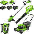 Greenworks 48V (24V x 2) 17 Cordless (Push) Lawn Mower