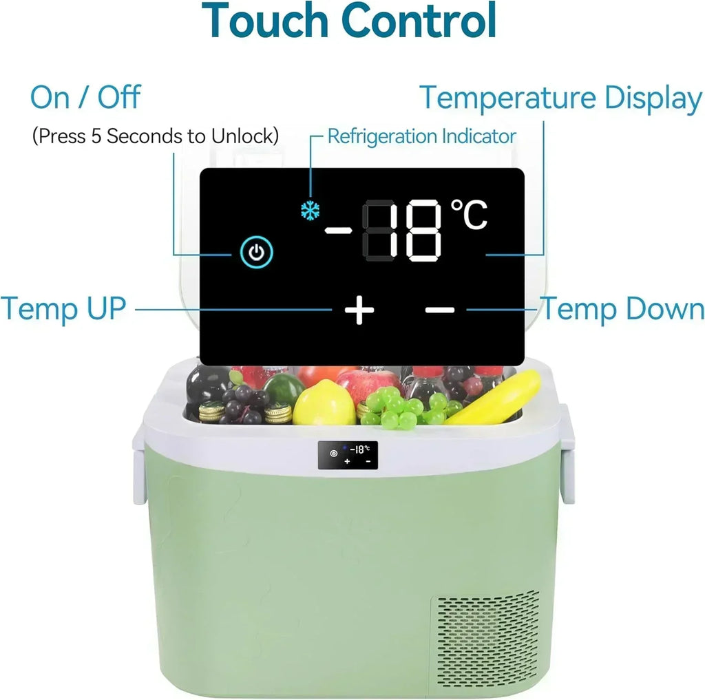 Car Fridge Portable 12 Volt Refrigerator 23 Quart (22 Liter) Freezer Compressor Cooler 12V/24V