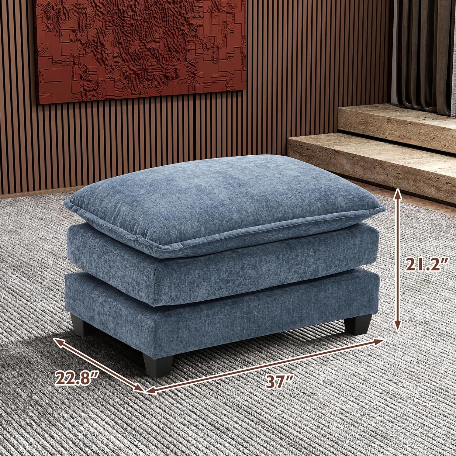 ihanherry 146-inch U-shaped modern sofa modular area cloud sofa