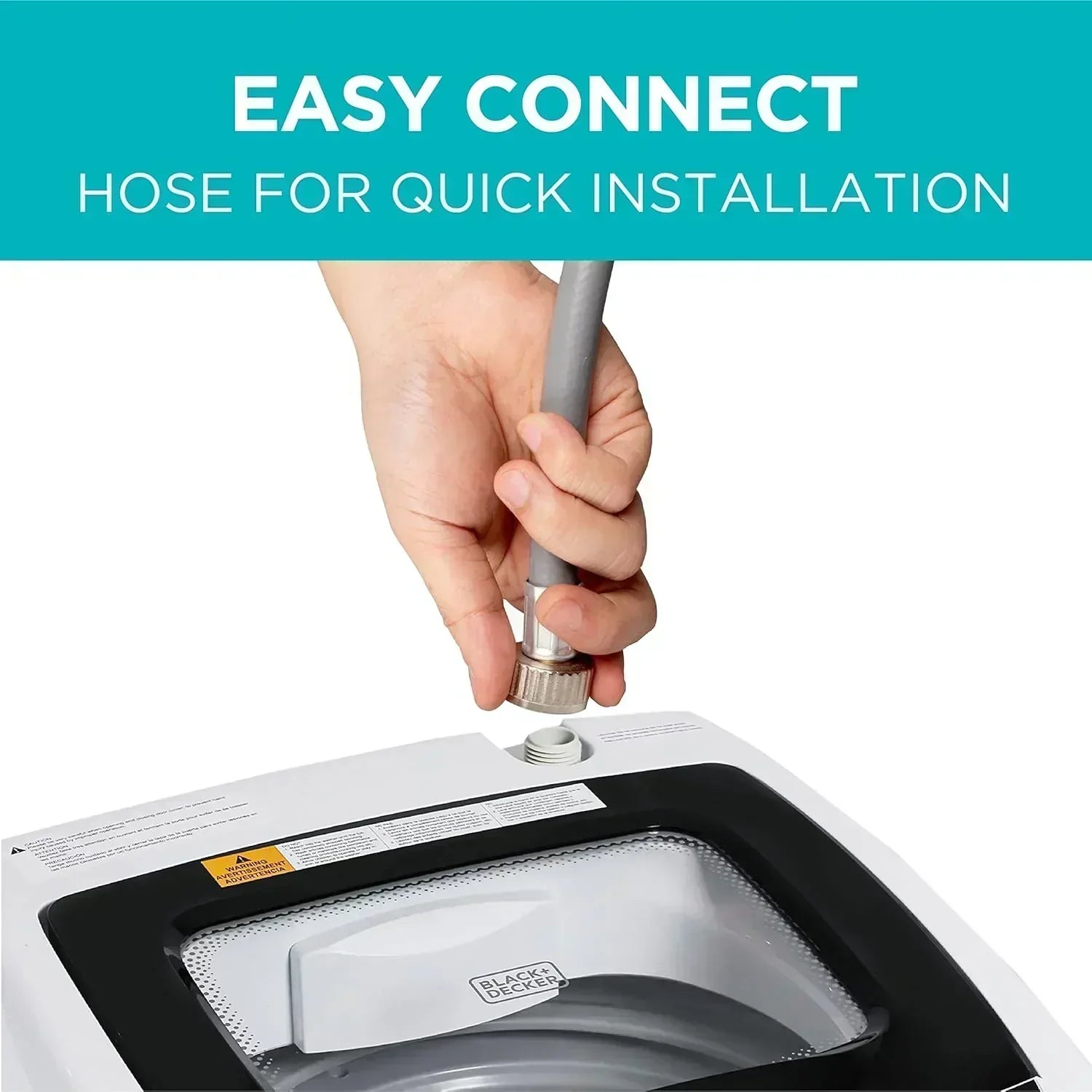 Portable Washer 6.6 lb. Capacity Washing Machine for Homes & Apartments 5 Wash Cycles