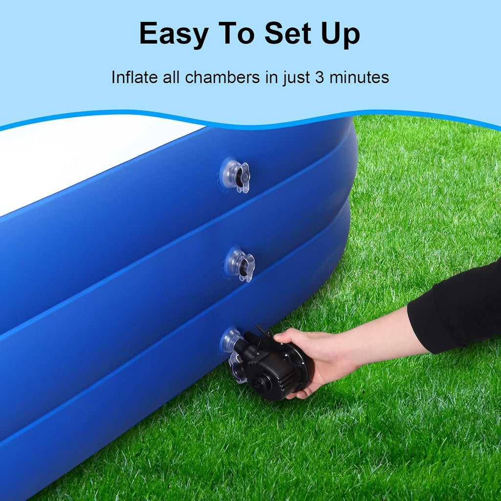Inflatable Pool for Kids and Adults, 120 X 72 X 22 Oversized Thickened Family Swimming Pool for Toddlers, Outdoor, Garden, Backyard, Summer Water Party