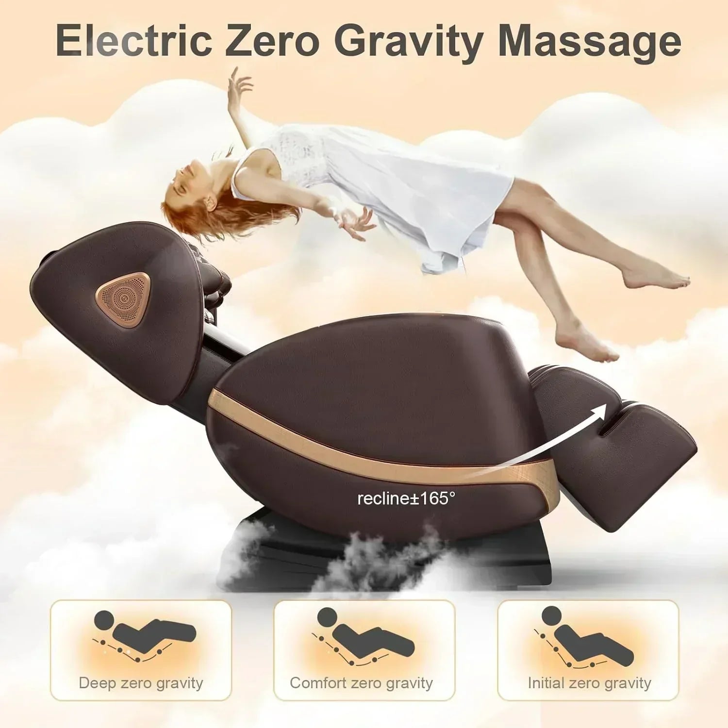 2025 Massage Chair Full Body Zero Gravity Massage Chair with 10 Fix Rollers Heating
