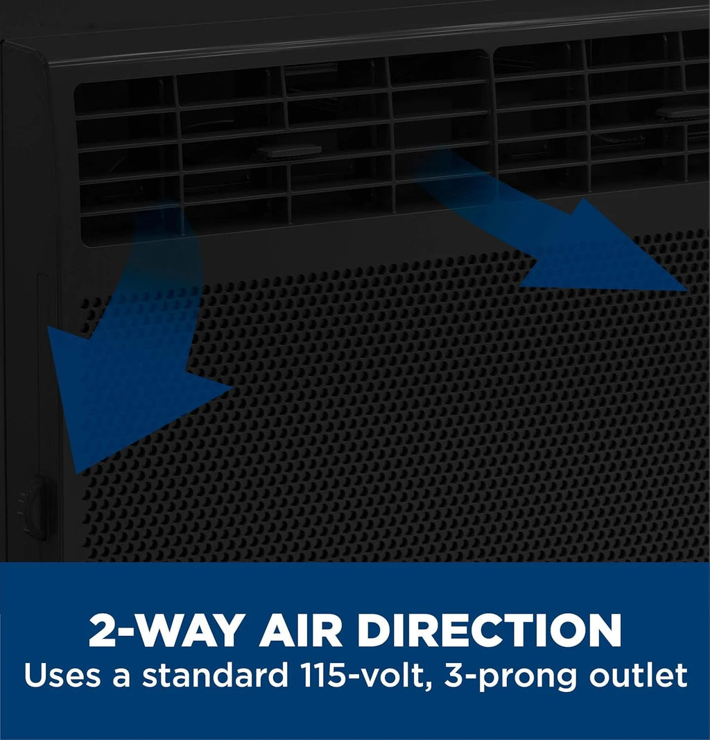 GE Window Air Conditioner Unit, 6,000 BTU for Small Rooms up to 250 sq ft. with Adjustable Fan and Cooling Settings, Perfect for Small Bedroom or Living Room, Easy Install Kit Included, White