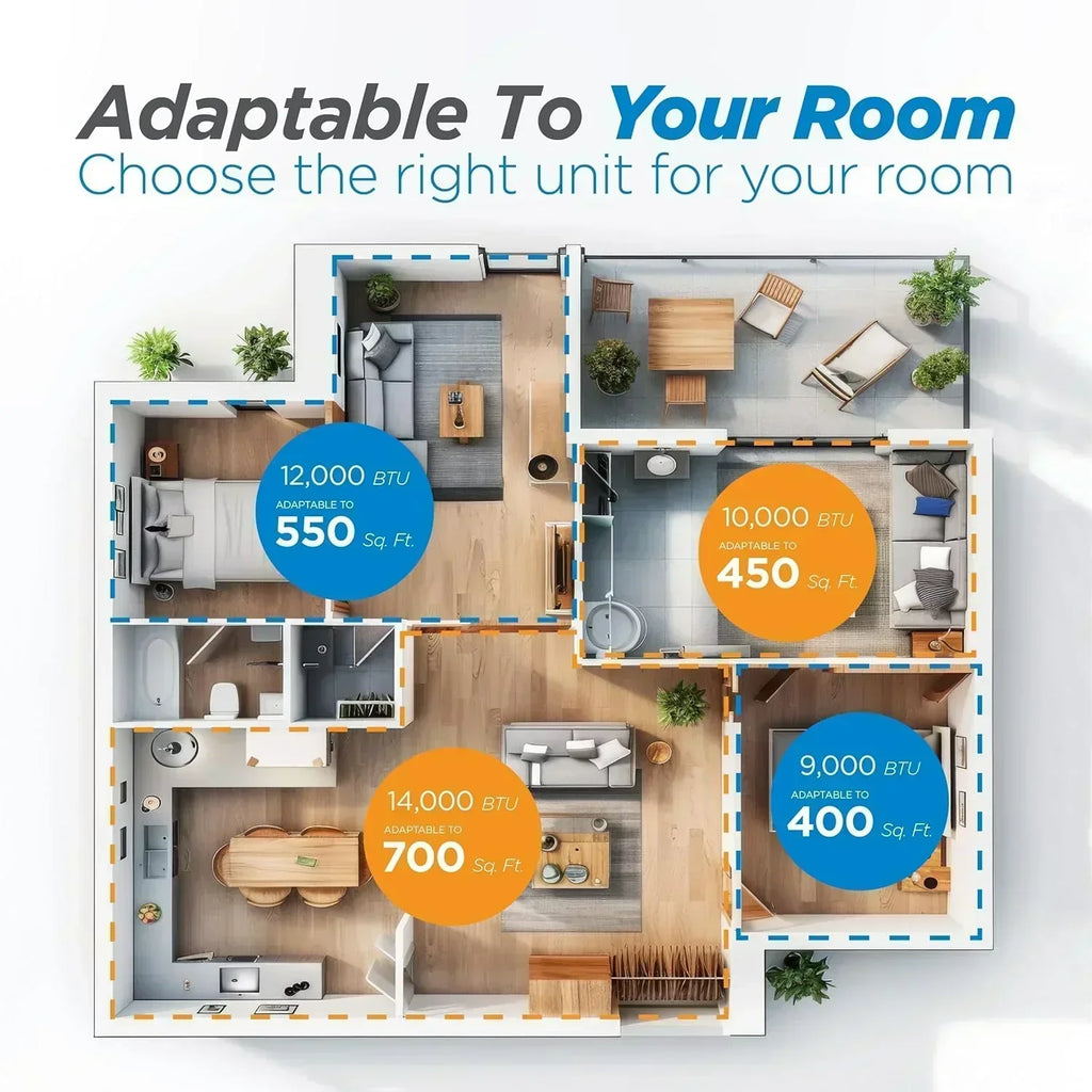 BLACK+DECKER 8,000 BTU Portable Air Conditioner for Rooms up to 350 Sq