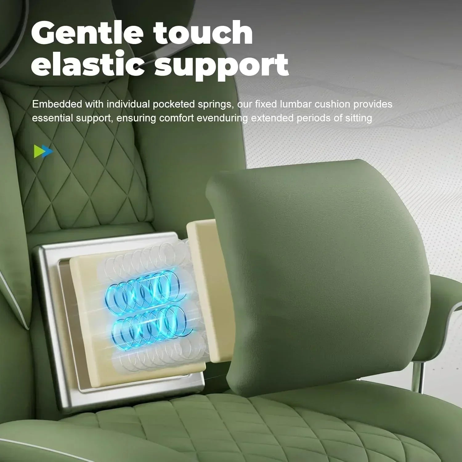 Large high back office chair high back leather gaming chair with footrest
