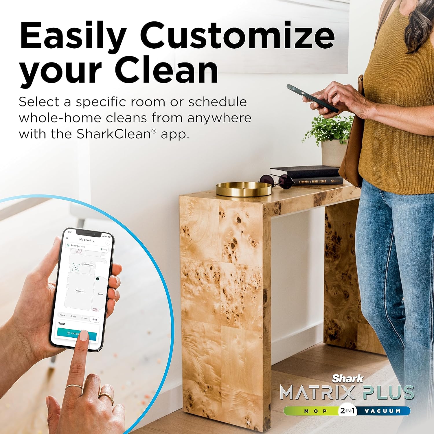 Robotic vacuum cleaner Voice Control Robot Vacuum with Matrix Clean Navigation, Home Mapping, 60-Day Capacity, XL Self-Empty Base for Homes with Pets, Carpet & Hard Floors