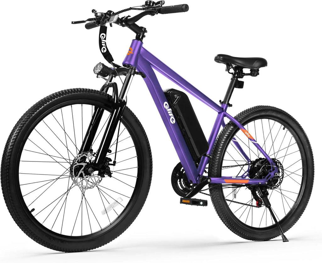 Qlife Racer Electric Bike for Adults - 21-Speed Mountain Lightweight Ebike