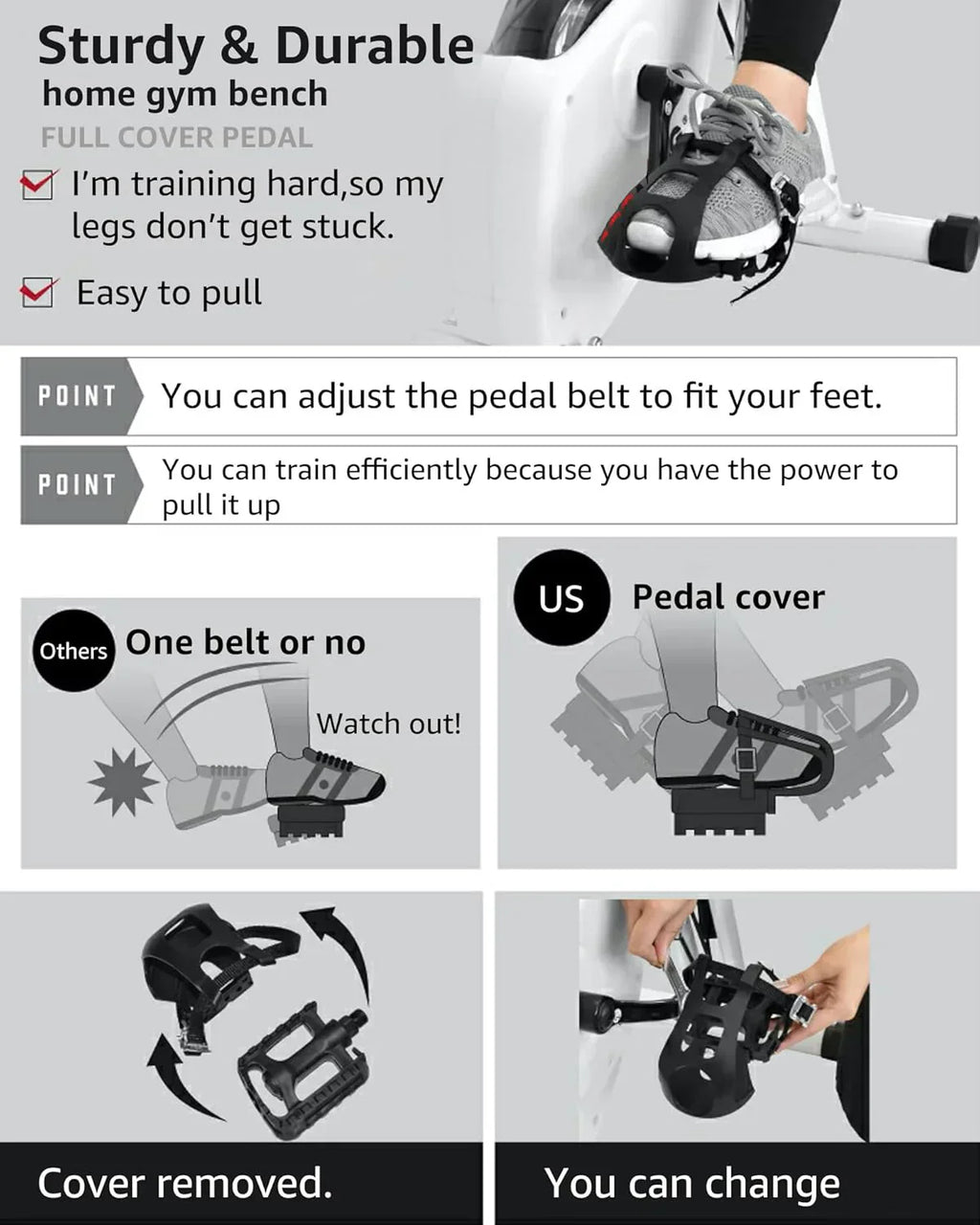 Foldable Exercise Bike Stationary Bikes  5 IN 1 Indoor Workout Cycling Bike Quiet Magnetic Resistance