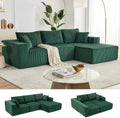 108-inch modular sofa cloud modular sofa with deep seat and reclining chair upholstered sofa