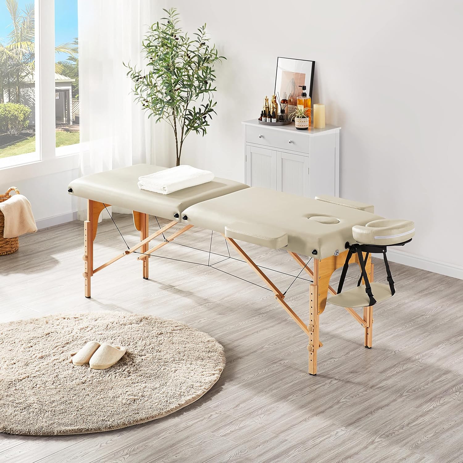 Yaheetech Massage Table Portable Lash Beds Spa Bed Massage Couch Foldable Spa Tables
