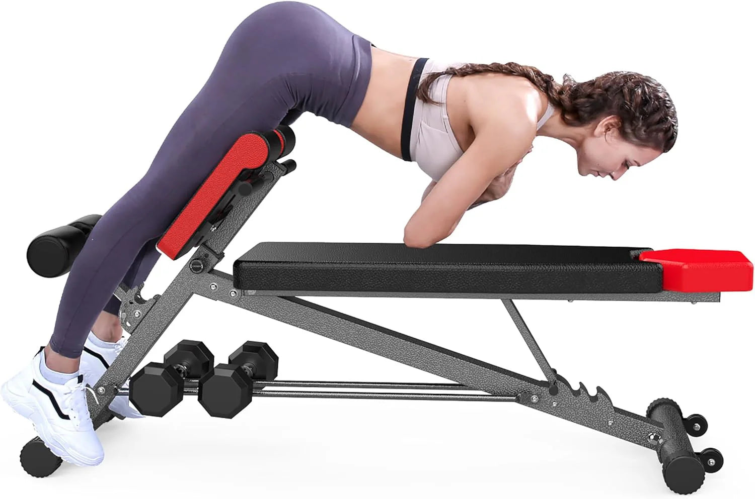 FF Finer Form Multi-Functional Weight Bench for Full All-in-One Body Workout Adjustable Workout Bench Press