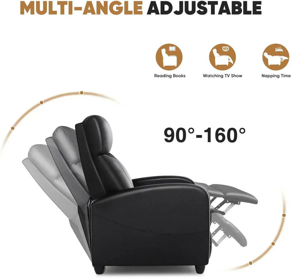Adult recliner living room massage recliner adjustable home theater chair single sofa