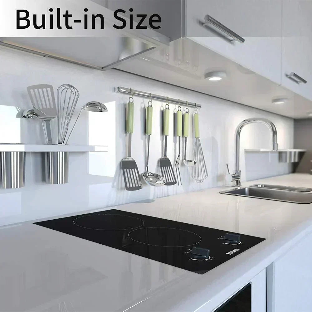 Karinear 30 Inch Electric Cooktop 4 Burners Built-in Ceramic Cooktop Radiant Electric Stove Top