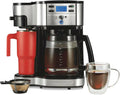Hamilton Beach 2-Way 12 Cup Programmable Drip Coffee Maker Single Serve Machine Glass Carafe