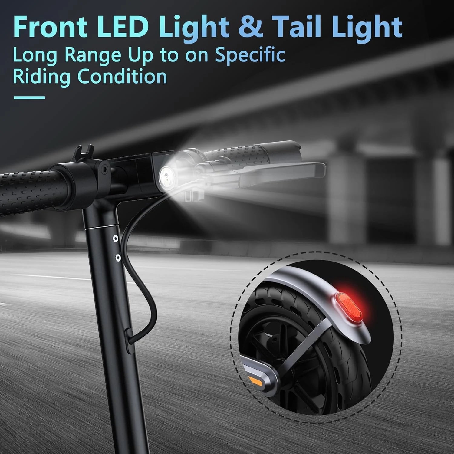 Electric Scooter, 350W/500W Powerful Motor, 8.5/10 Solid Tires, 19/22Mph, 28/21/12 Miles Range,Dual Braking