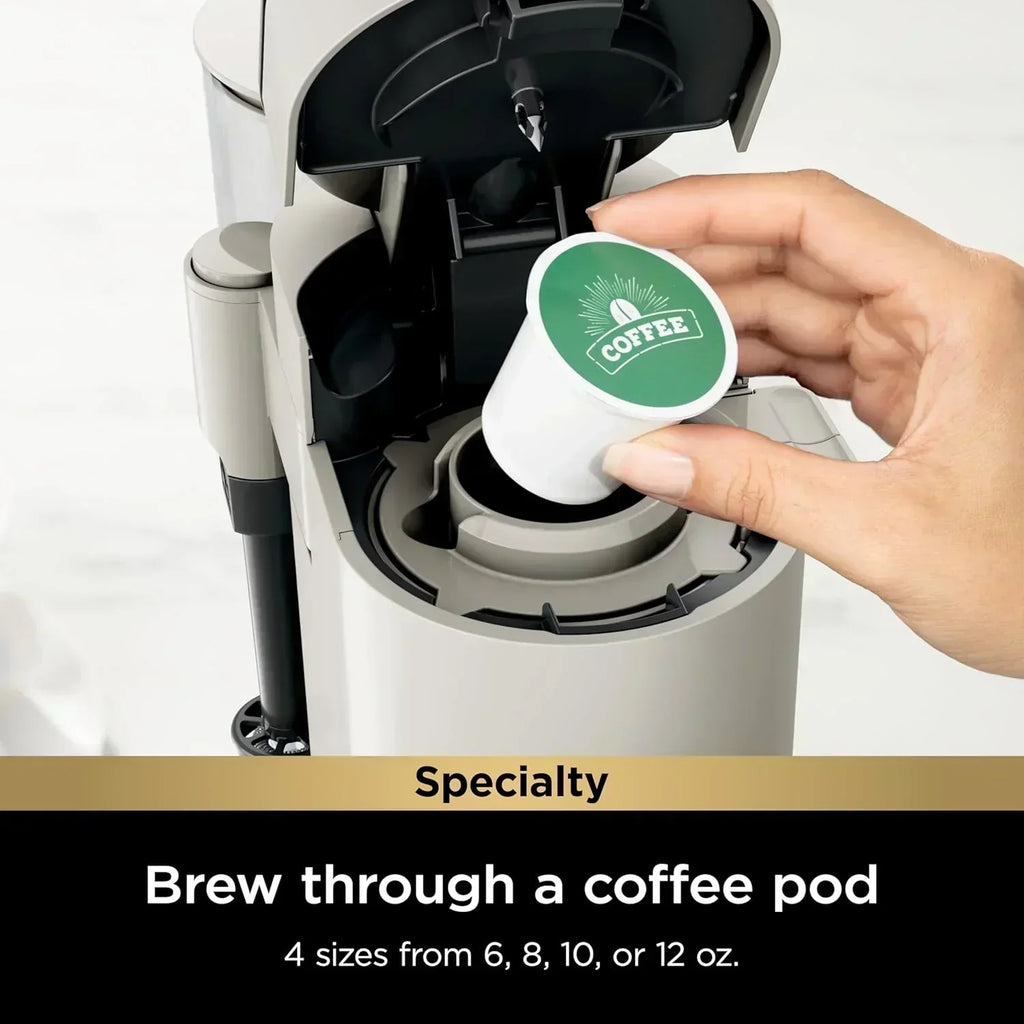 Ninja Single Serve Coffee Maker 56 oz Reservoir Stone