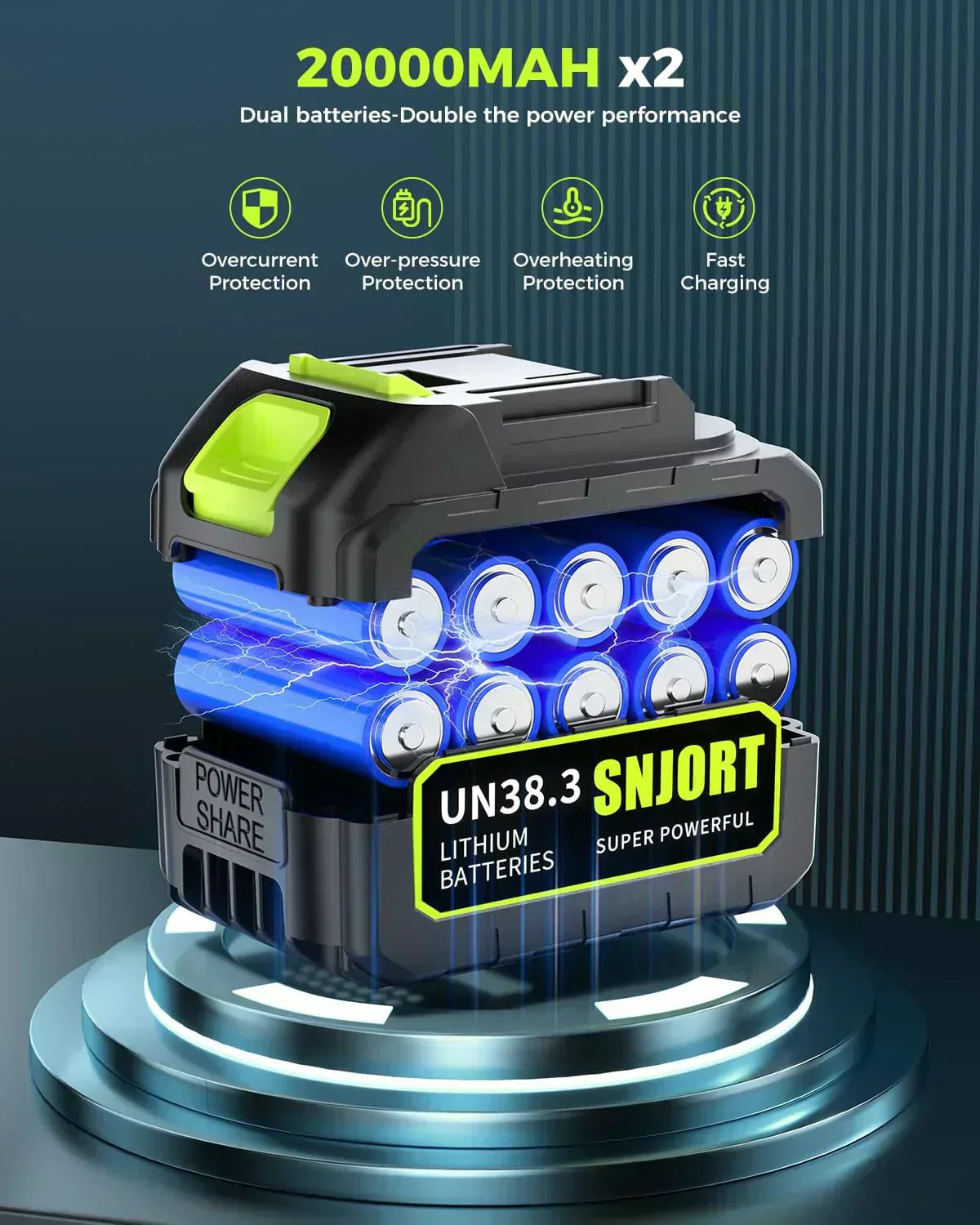 Leaf Blower Cordless with Battery and Charger Extended Nozzle Lightweight Handheld Design