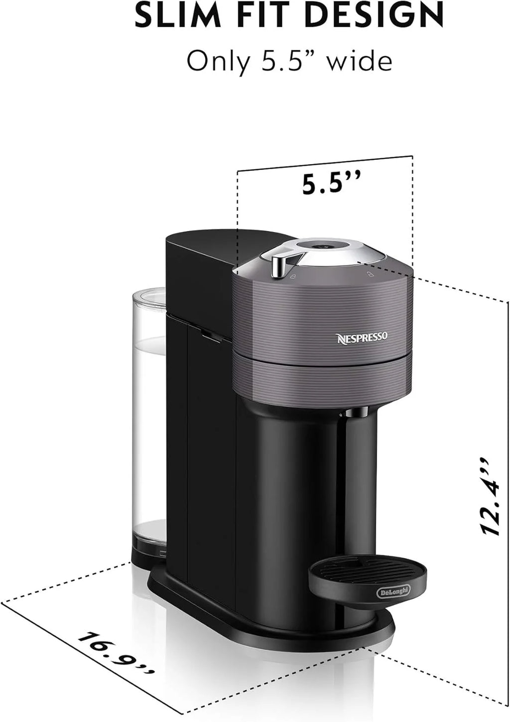 Nespresso Vertuo Next by De��Longhi White Coffee & Espresso Machine