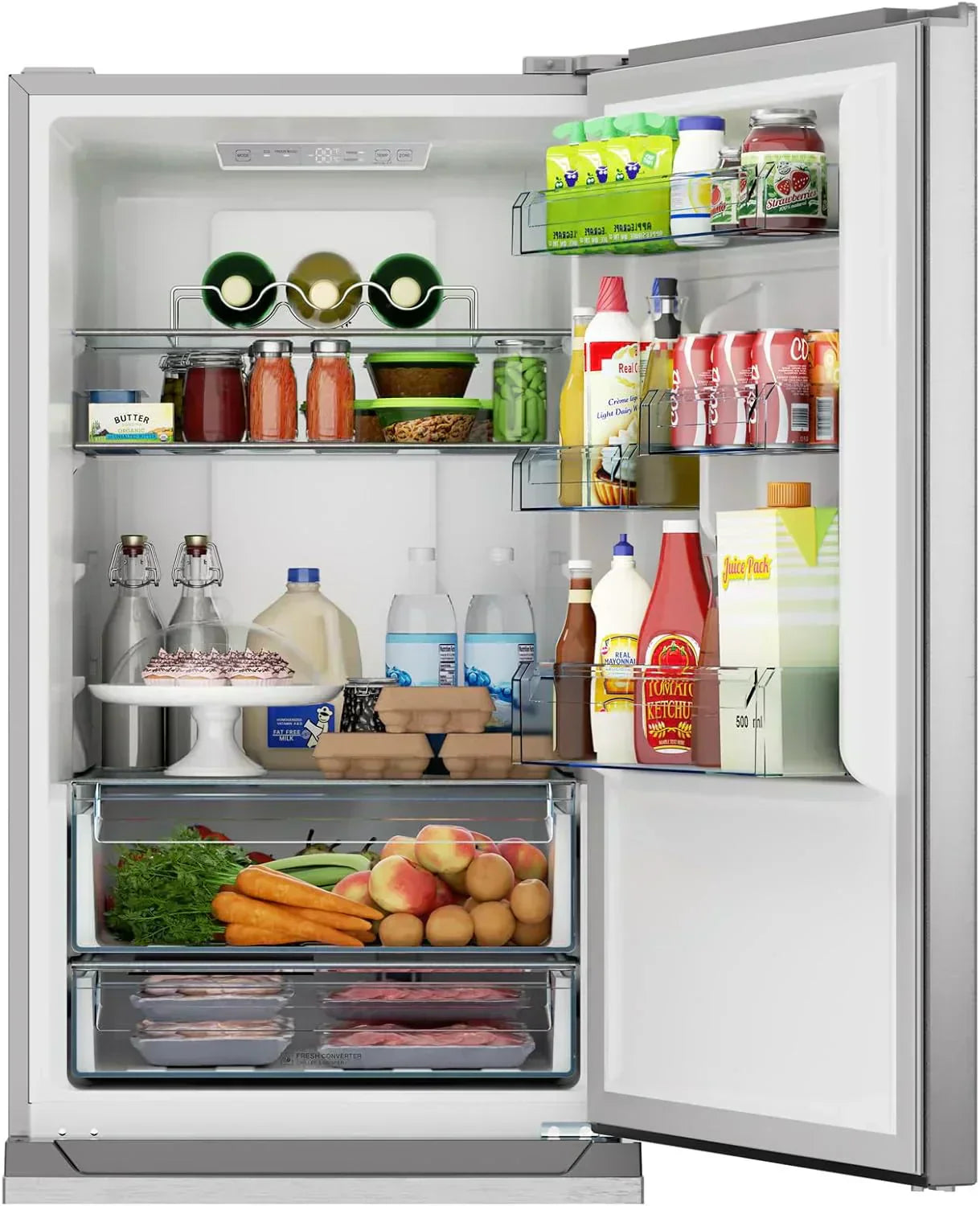 Sharp Bottom-Freezer Counter-Depth Refrigerator 24 Inch 11.5 Cubic Foot
