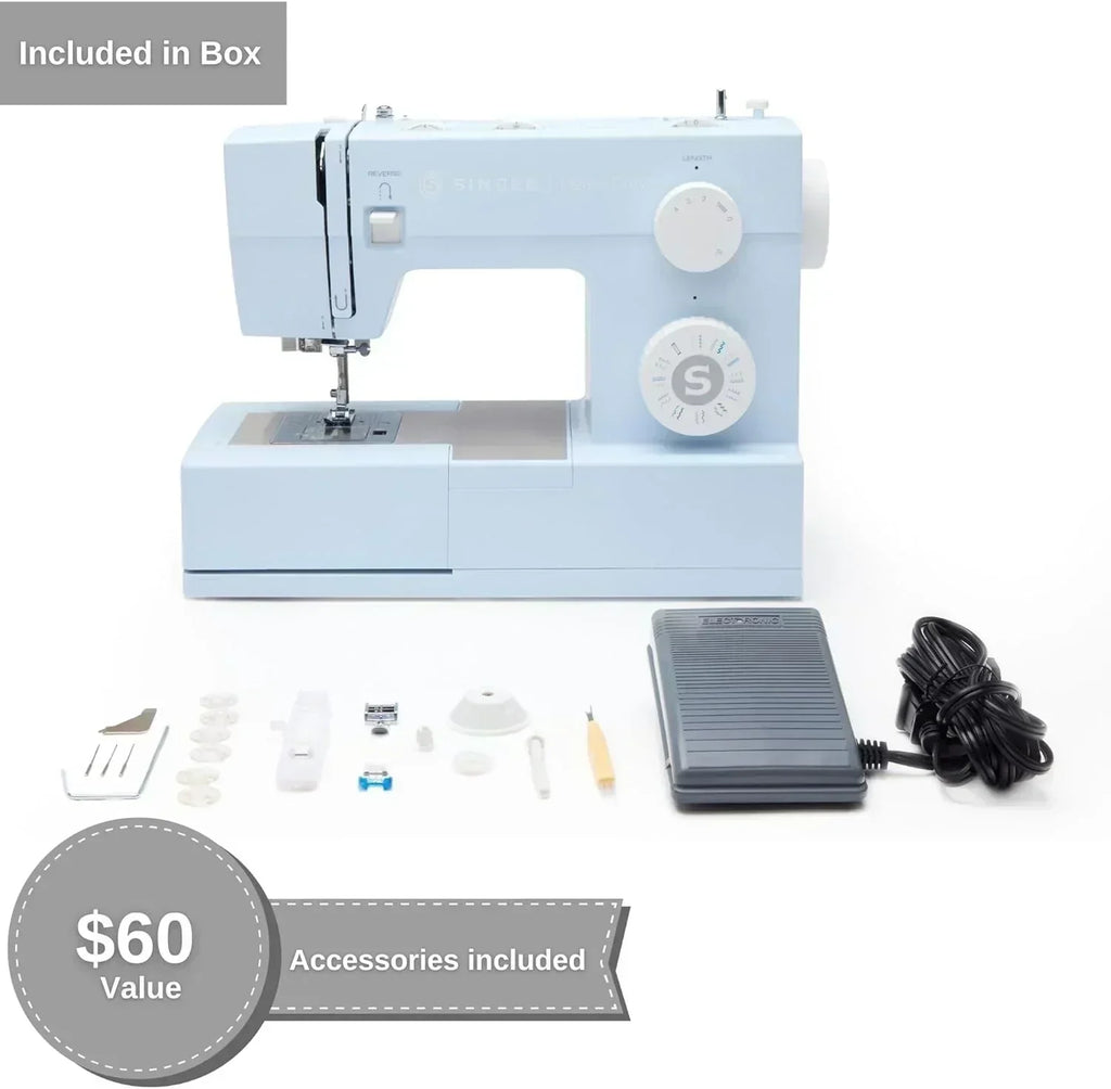 Heavy-Duty 4423 High-Speed Sewing Machine Includes Accessory Kit 97 Stitches One-Step Buttonhole