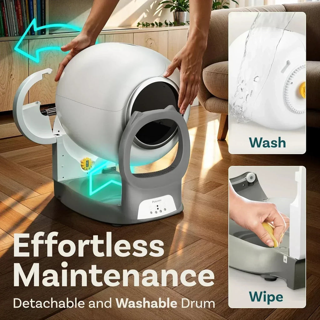 Self Cleaning Litter Box with Auto Safety Sensors Automatic Cat Litter Box Self-Cleaning