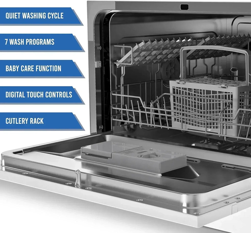 Farberware Compact 6-Station Dishwasher Portable Mini Countertop Dishwasher