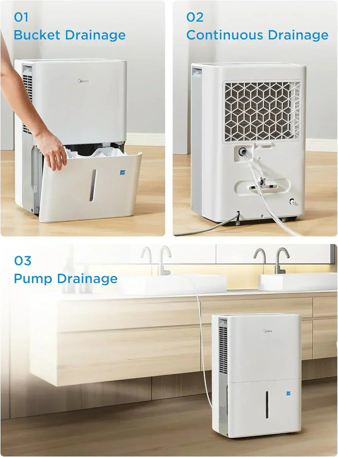 4,500 Sq. Ft.Dehumidifier for Basement Energy Star Certified With Reusable Air Filter 50 Pint