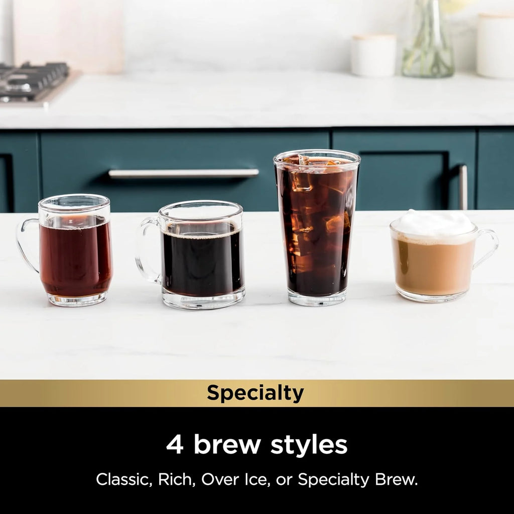 Ninja | Coffee Maker | Single Serve |Brew with Coffee Pods & Grounds| Compatible with K-Cup Coffee Pods | 4 Brew Styles, up to 24oz Cup Sizes & 56oz Removable Reservoir | Black | PB051