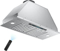 IKTCH 30 Built-in Plug-in Range Hood 900 CFM Stainless Steel Kitchen Range Hood