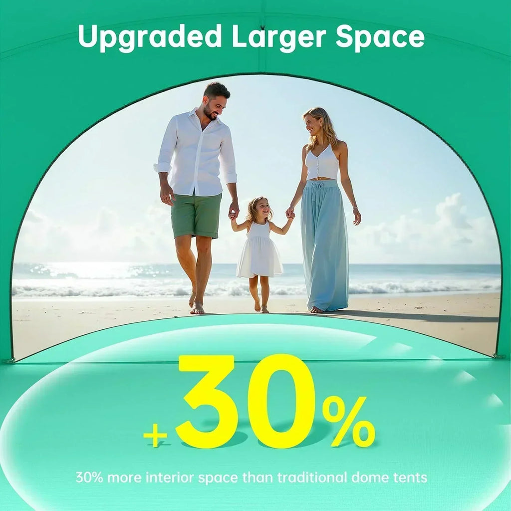 Beach Tent Sun Shelter Beach Shade Tent with UPF50+ UV Protection Beach Sun Shelter Beach Shade