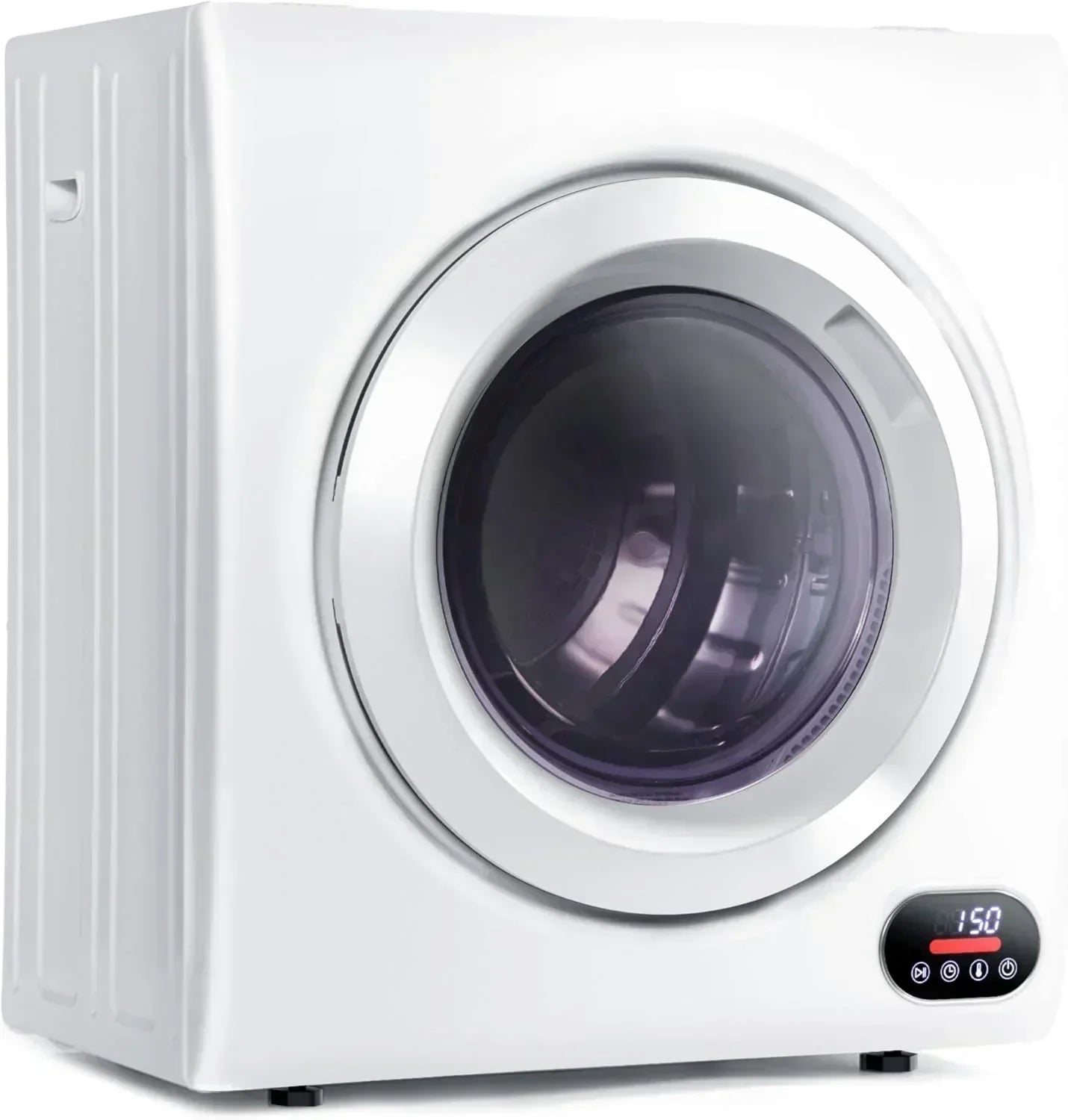 Compact Laundry Dryer 3.5 cu ft Front Load Stainless Steel Clothes Dryers With Exhaust Pipe