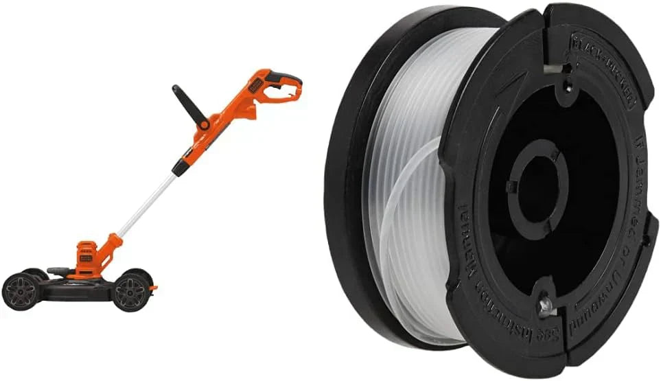 BLACK+DECKER 3-in-1 Corded Lawn Mower String Trimmer Edger 12-Inch